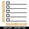 Bulleted Check List Checklist Squares and Lines Self-Inking Rubber Stamp Ink Stamper